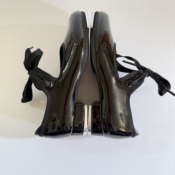 BLOCH Annie Tyette Tap Shoes Black Patent Leather S0350G Little Kids Size 11 - Picture 4 of 14